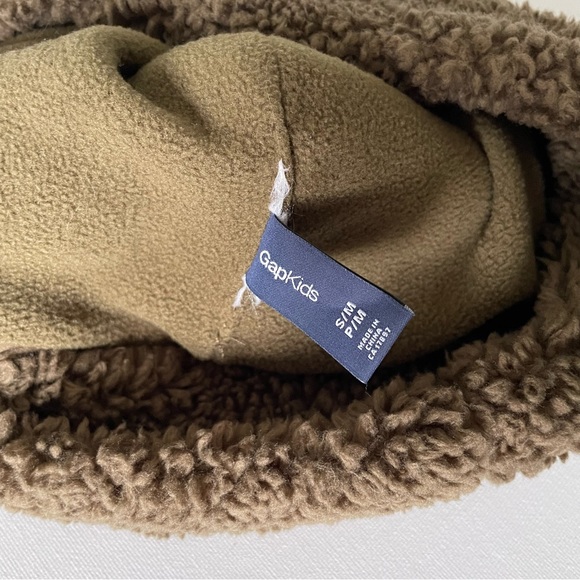GAP Kids Sherpa Fleece Lined Winter Beanie/Toque - Light Brown - Picture 5 of 6